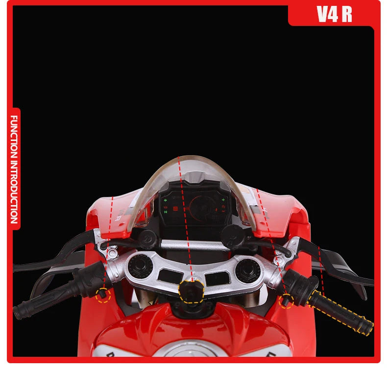 1:6 Scale Superbike Replica with Exhaust Smoke & Engine Sound