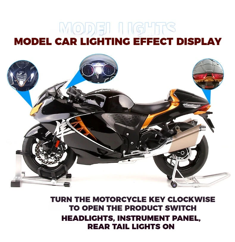 1:6 Scale Superbike Replica with Exhaust Smoke & Engine Sound