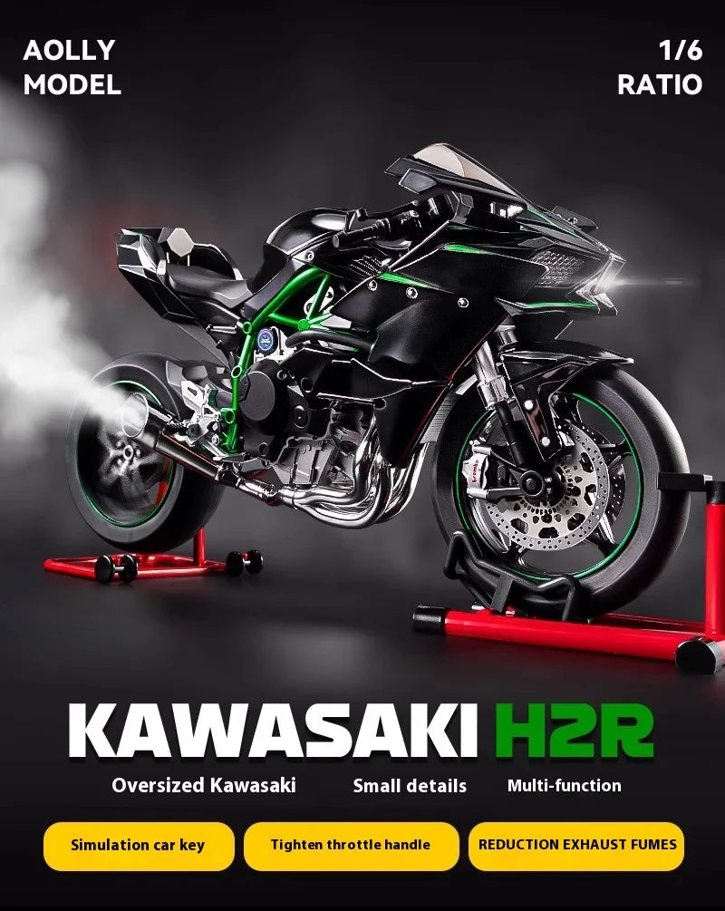 1:6 Scale Superbike Replica with Exhaust Smoke & Engine Sound