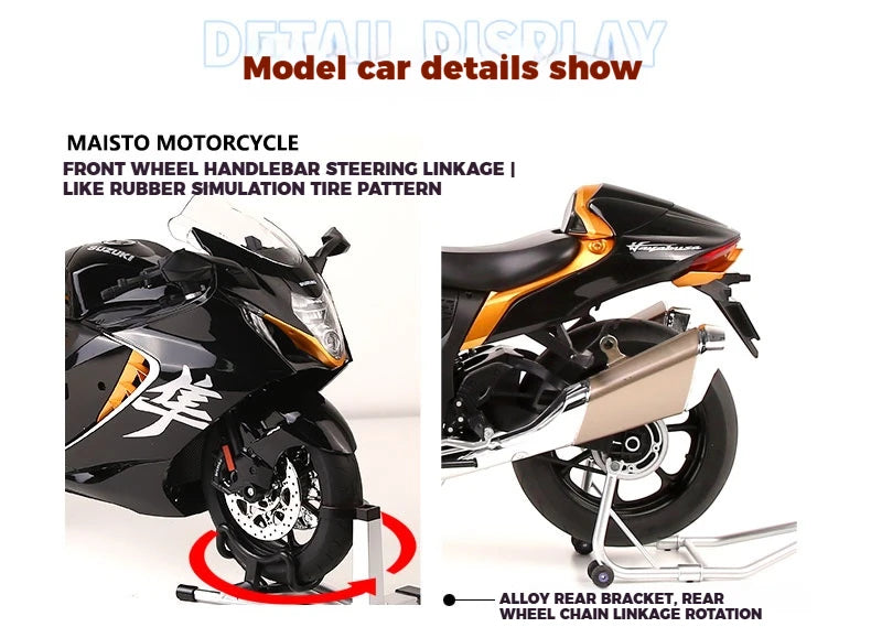 1:6 Scale Superbike Replica with Exhaust Smoke & Engine Sound